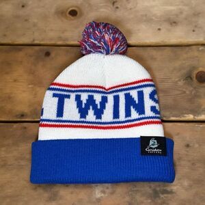 MLB MN Twins Caribou Coffee Collaboration Knit Pom Pom Hat